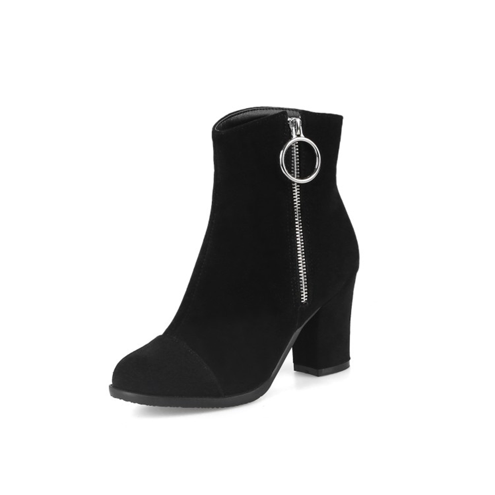 Women'S Shoes Big Feet - Botas de mujer บูทหุ้มข้อแฟชั่นสำหรับผู้หญิงซิปสีดำส้นสูงสีแดงงานแต่งงานรองเท้าโกธขนาดใหญ่สุด32-52 53 54