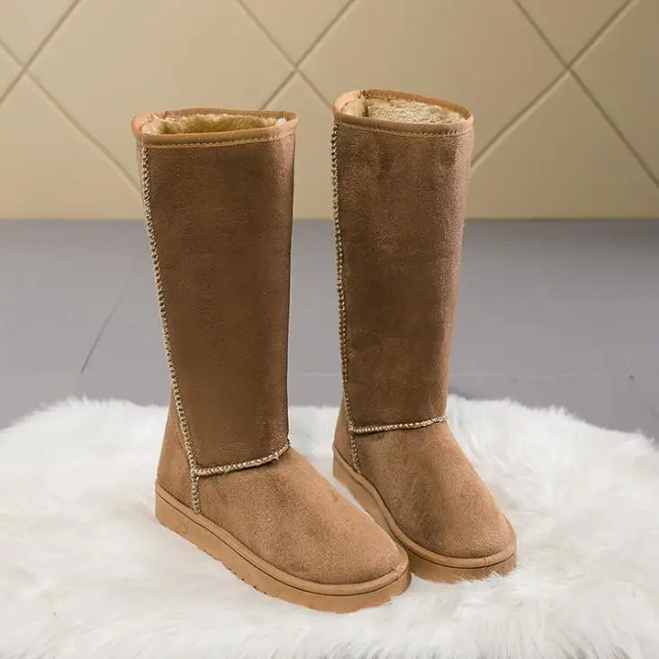 Sock Boot Women - รองเท้าบูทหิมะแฟชั่นทรงสูงแบบใหม่สำหรับฤดูหนาวปี 2025 ทันสมัย ใส่ได้กับทุกชุด อุ่นหนา พร้อมโบว์ผูก