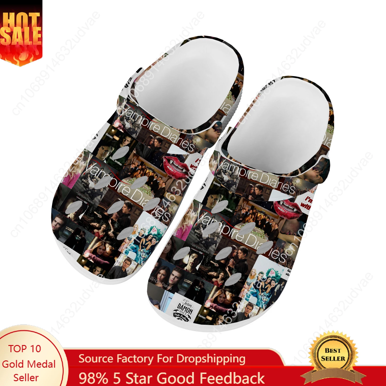Women'S Shoes Clogs - รองเท้าแตะรูระบายอากาศลายแวมไพร์ สำหรับผู้ชาย ผู้หญิง วัยรุ่น สวมใส่สบาย แฟชั่น