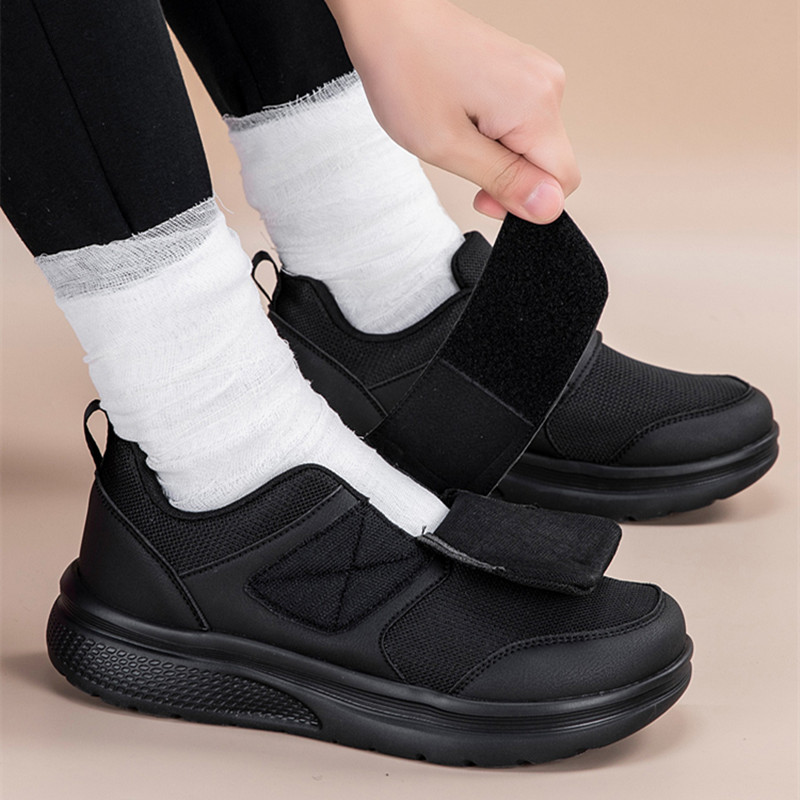 Women'S Shoes Big Feet - รองเท้าออร์โธปิดิกส์ใหม่สำหรับเท้ากว้างและบวม รองเท้าผ้าใบแฟชั่นสำหรับทุกเพศ เหมาะสำหรับเดินกลางแจ้ง รองเท้าลำลองสำหรับผู้หญิง รองเท้าไซส์ใหญ่สำหรับผู้หญิงที่เป็นเบาหวาน