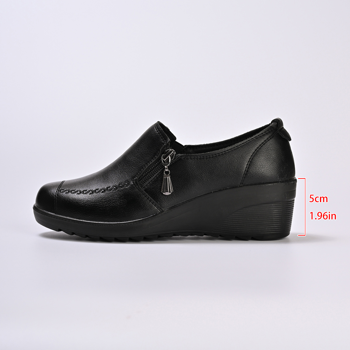 Women'S Shoes Loafers Black - รองเท้าหนังแท้สำหรับผู้หญิง ฤดูใบไม้ผลิ ฤดูใบไม้ร่วง รองเท้าลำลองสีดำสำหรับผู้หญิง รองเท้าสบายๆ สไตล์คลาสสิก