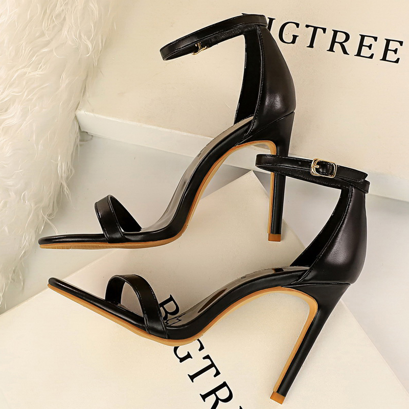 Women'S Shoes Big Feet - รองเท้า BIGTREE รองเท้าแตะผู้หญิงสำหรับฤดูร้อน แบบเปิดนิ้วเท้า ส้นสูง เซ็กซี่