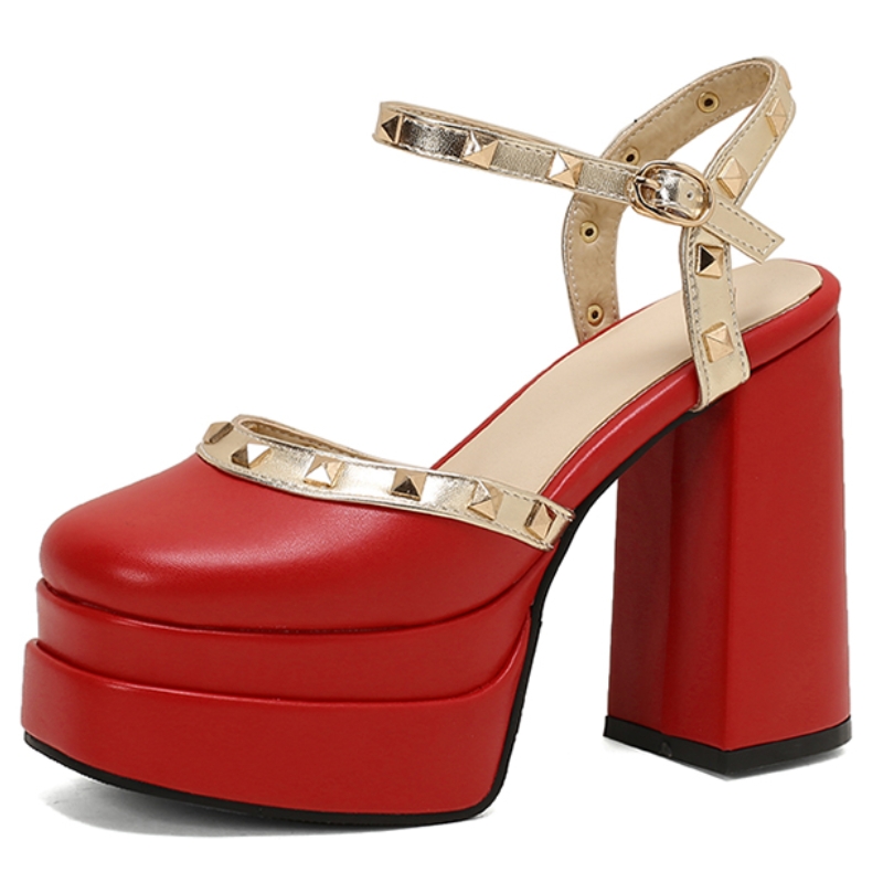 Women Shoes Black - รองเท้าส้นสูงหรูหราสำหรับฤดูร้อน รองเท้าผู้หญิงแบบสานดัล พื้นหนา ปี 2026 ไซส์ใหญ่