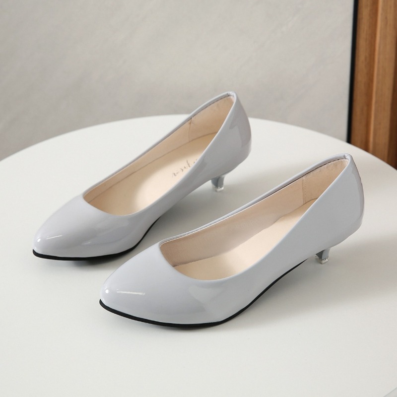 รองเท้าส้นกลางสำหรับผู้หญิง ขน - Women Shoes Black บทวิจารณ์และราคา
