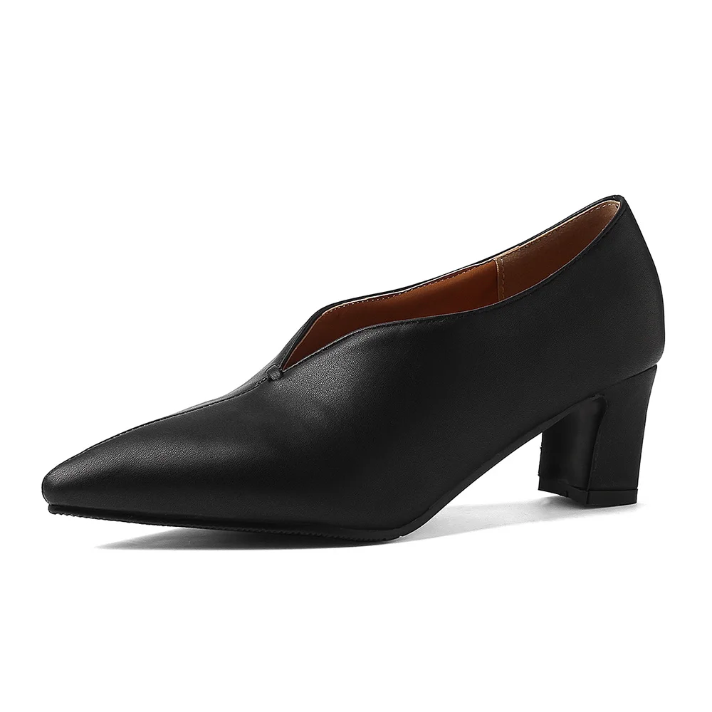 ยี่ห้อใหม่ Pointed Toe สีดําสี - Women'S Shoes Big Feet บทวิจารณ์และราคา