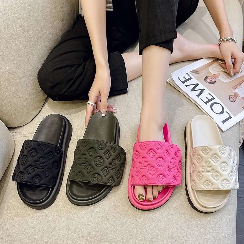 รองเท้าแตะมีสายรัดรองเท้าส้นแบ - Women Shoes Ysl บทวิจารณ์และราคา