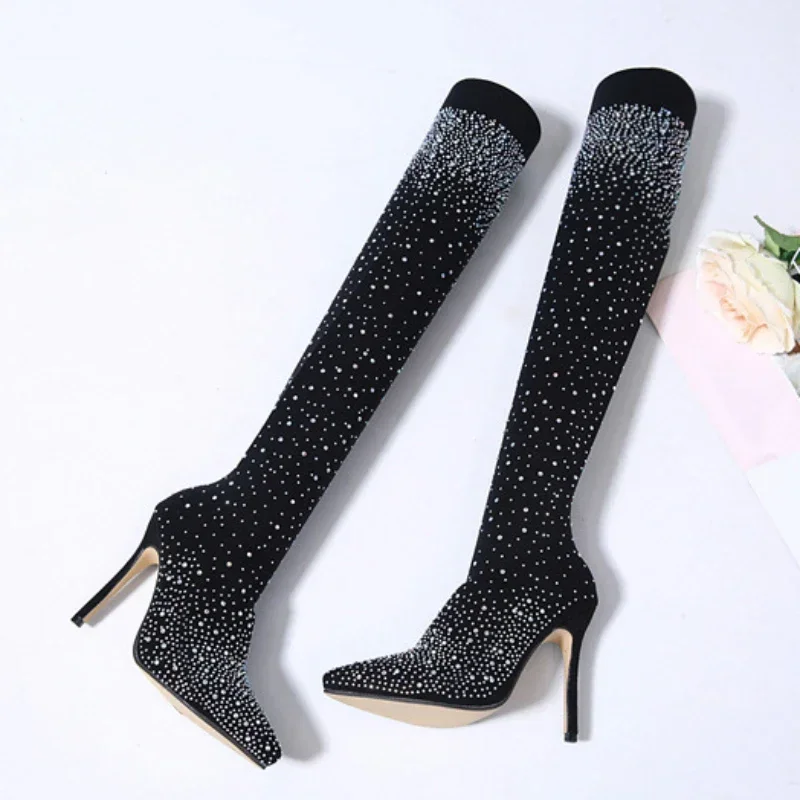 เซ็กซี่ Over-the-Knee รองเท้าส - Sock Boot Women บทวิจารณ์และราคา