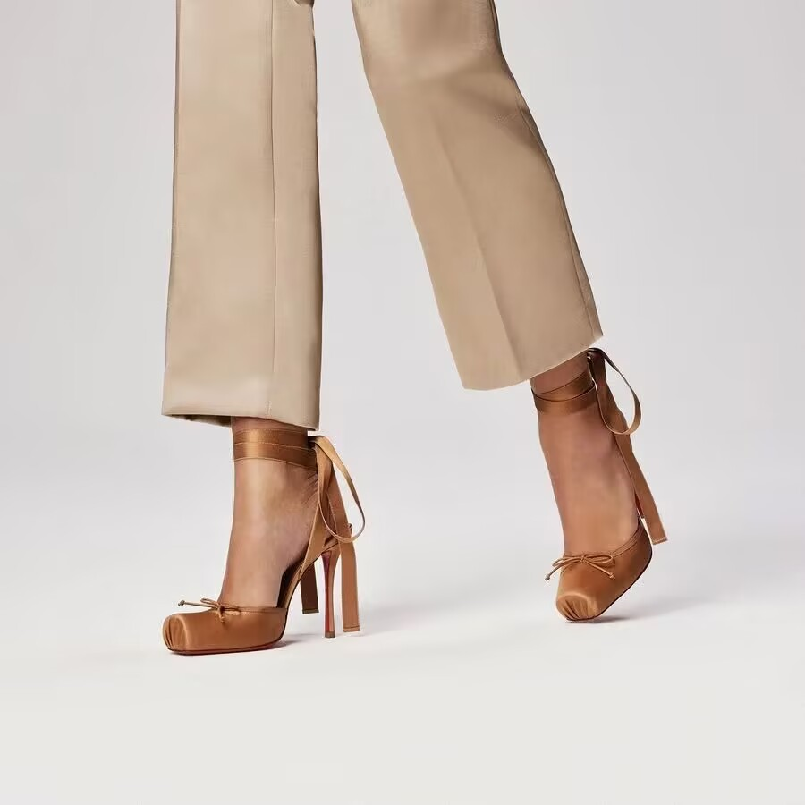 รองเท้าส้นสูงแบบสี่เหลี่ยมผ้าซ - Women Shoes Ysl บทวิจารณ์และราคา