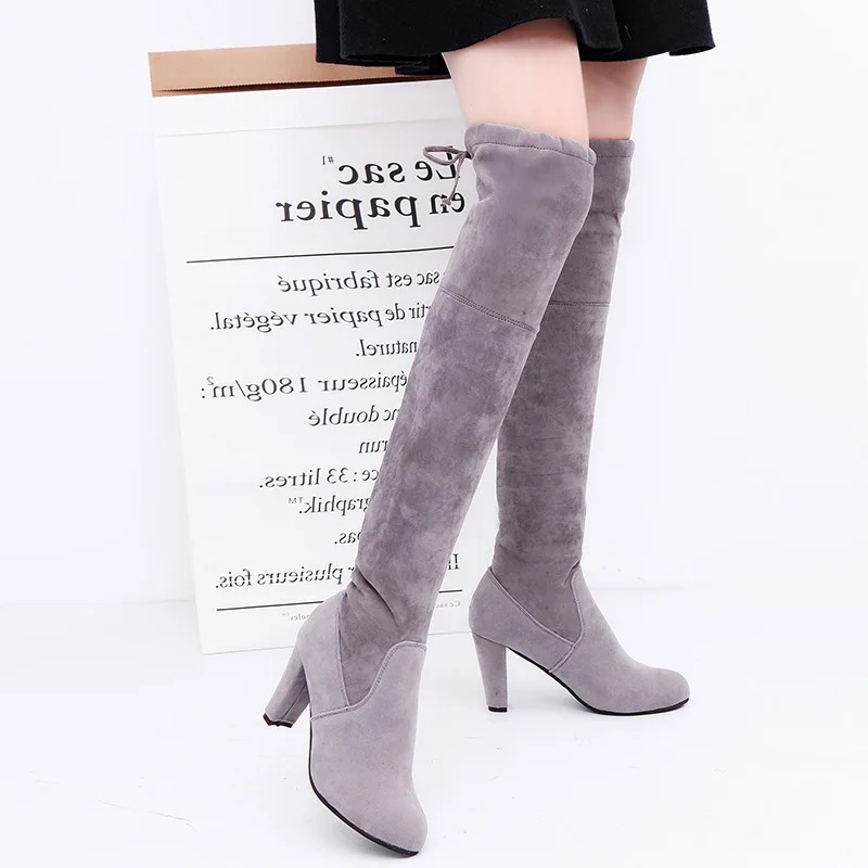 รองเท้าบูทสตรีผ้ายืดกว่าเข่ารอ - Sock Boot Women บทวิจารณ์และราคา