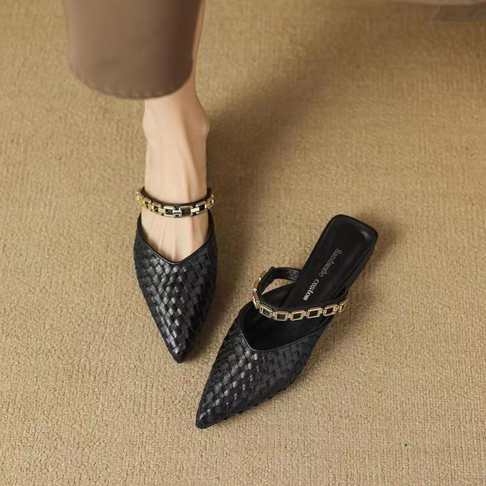 รองเท้าสลิปออนทรงหัวแหลมสไตล์เ - Women'S Shoes Clogs บทวิจารณ์และราคา