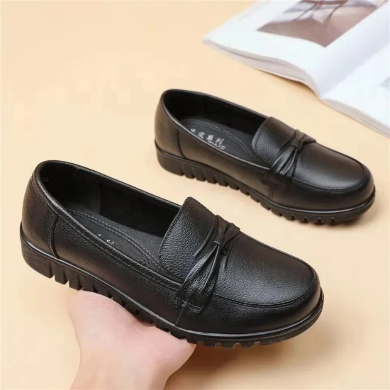 รองเท้าผู้หญิง 2025 รองเท้าหนั - Women'S Shoes Loafers Black บทวิจารณ์และราคา