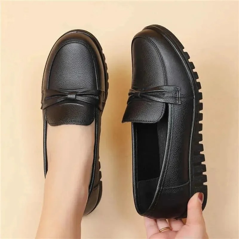 รองเท้าผู้หญิง 2025 รองเท้าหนั - Women'S Shoes Loafers Black บทวิจารณ์และราคา