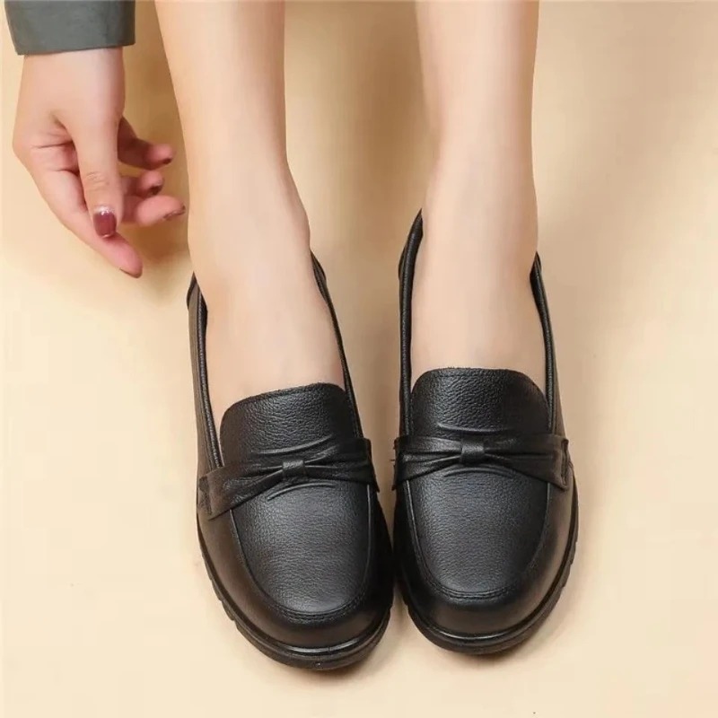 รองเท้าผู้หญิง 2025 รองเท้าหนั - Women'S Shoes Loafers Black บทวิจารณ์และราคา