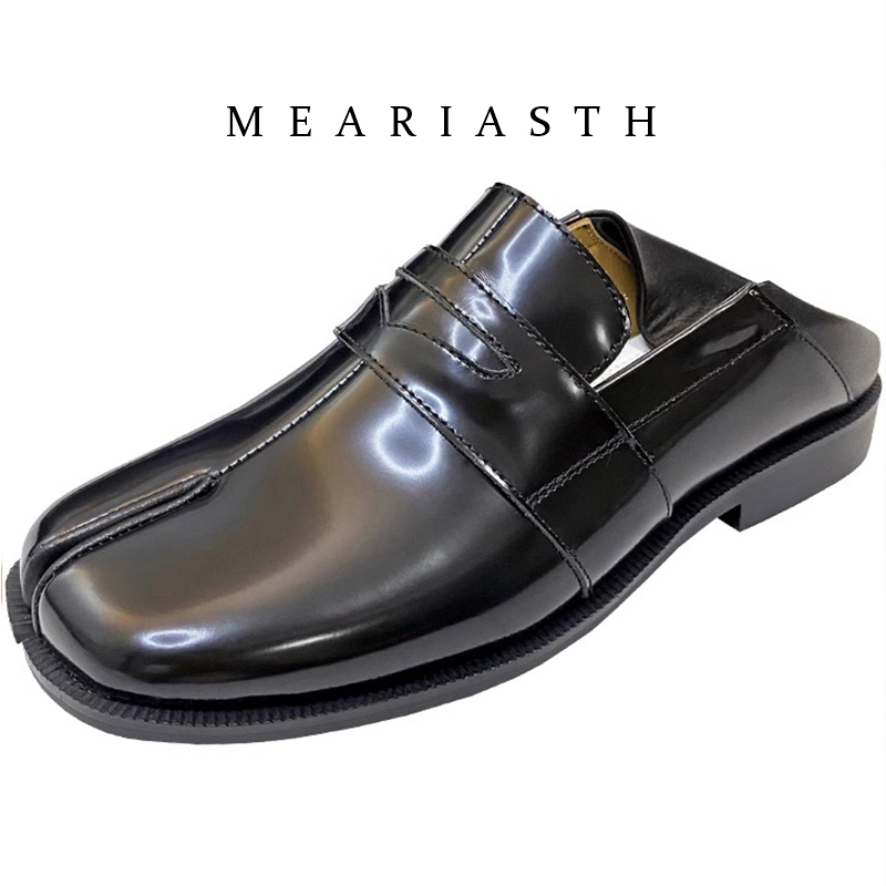 รองเท้า Tabi สีดำ หนังแก้ว ปลา - Women'S Shoes Loafers Black บทวิจารณ์และราคา