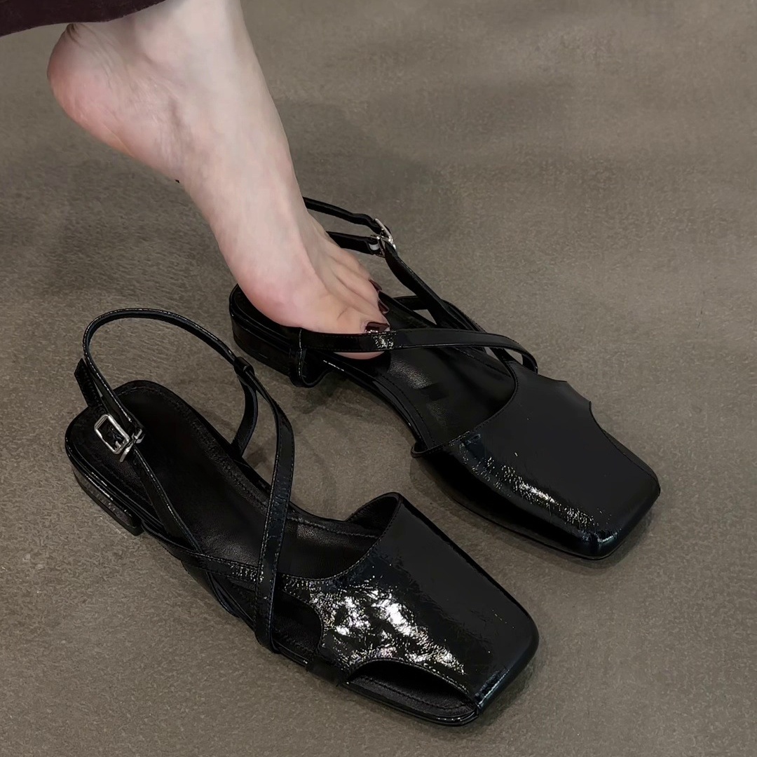 รองเท้าแตะหนังแก้วแฟชั่นแบบสวม - Women'S Shoes Clogs บทวิจารณ์และราคา