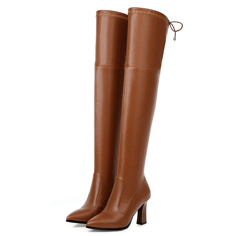 ยืดหยุ่นต้นขาสูงรองเท้าผู้หญิง - Women'S Shoes Big Feet บทวิจารณ์และราคา
