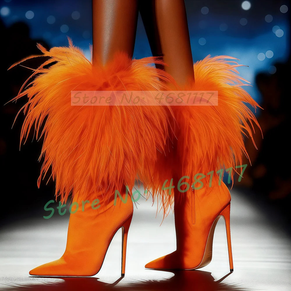 รองเท้าบูทกำมะหยี่ขนฟู ยืดได้  - Women'S Shoes Big Feet บทวิจารณ์และราคา