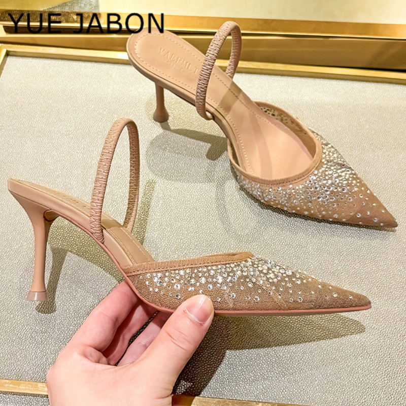 ตาข่าย Rhinestone รองเท้าส้นสู - Women Shoes Ysl บทวิจารณ์และราคา
