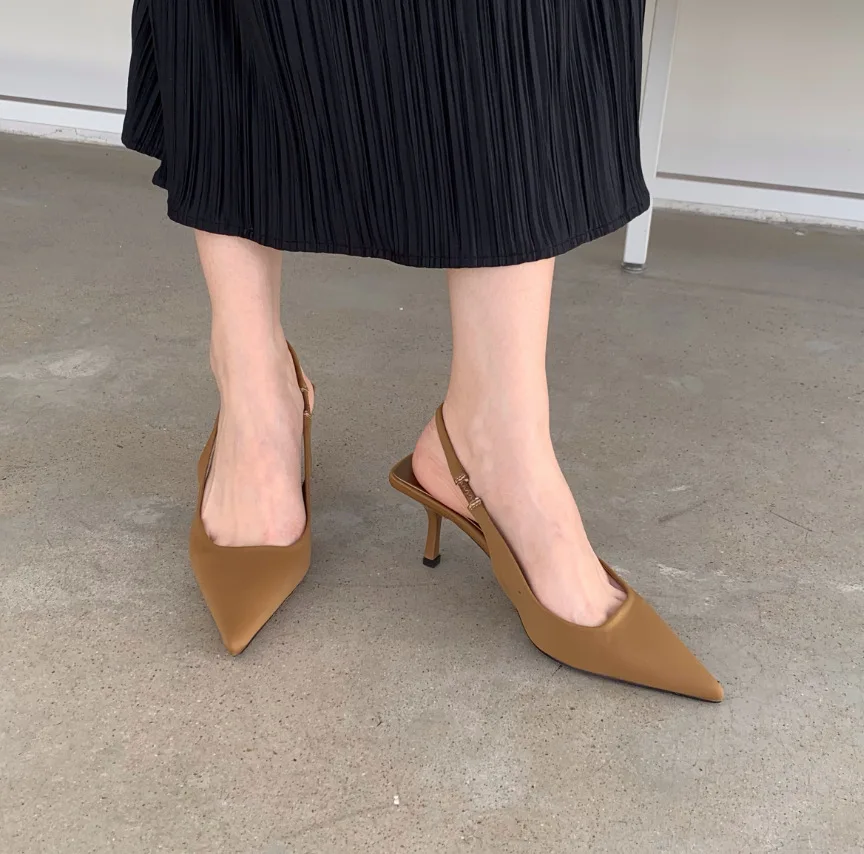 รองเท้าส้นสูงหัวแหลมแบบเปิดส้น - Women'S Shoes Clogs บทวิจารณ์และราคา