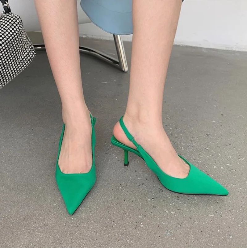 รองเท้าส้นสูงหัวแหลมแบบเปิดส้น - Women'S Shoes Clogs บทวิจารณ์และราคา