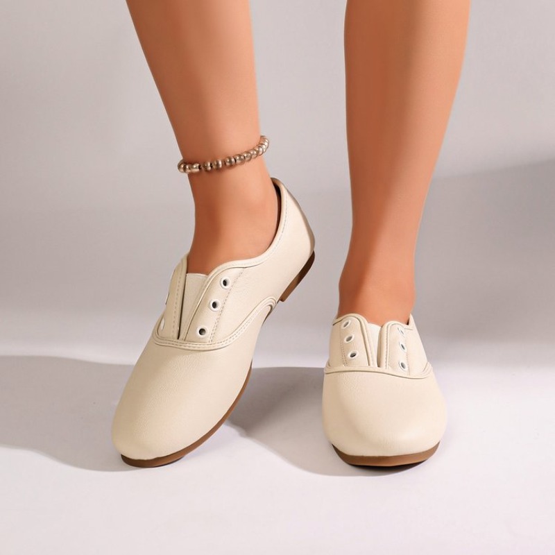 รองเท้าส้นเตี้ยทรงกลมสีพื้นสไต - Women'S Shoes Clogs บทวิจารณ์และราคา
