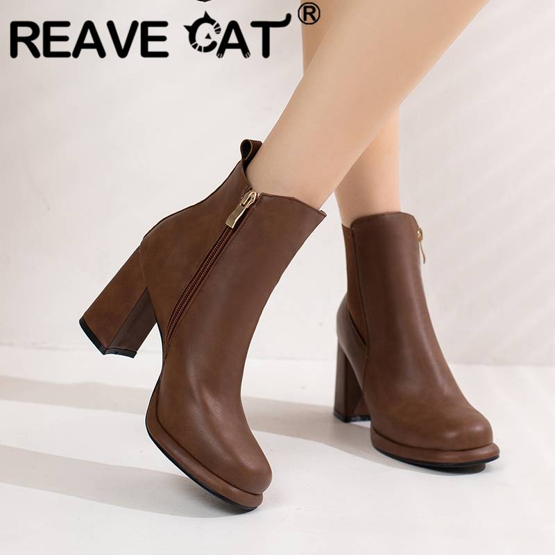 Reave sepatu BOOT pendek ผู้หญ - Women'S Shoes Big Feet บทวิจารณ์และราคา