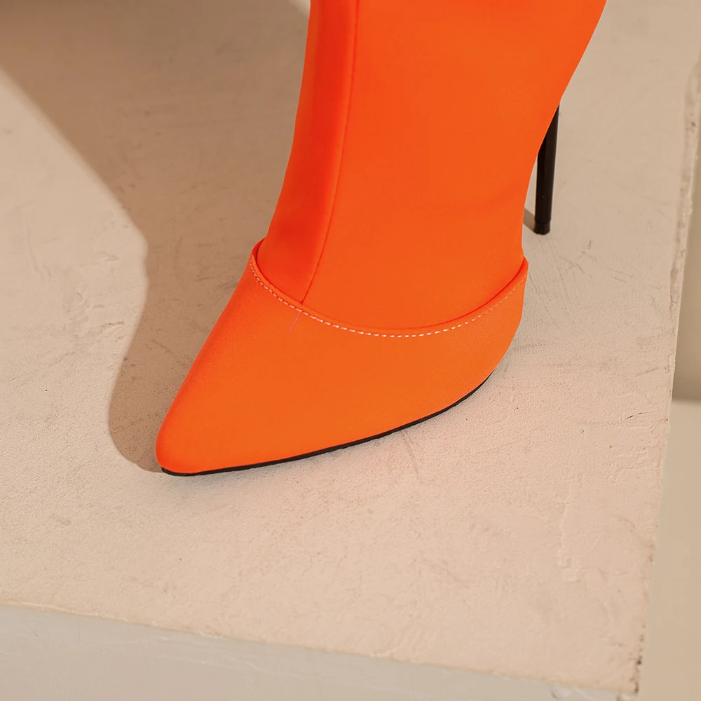 ฤดูหนาวใหม่ Glamour สีส้มสีเหล - Women'S Shoes Big Feet บทวิจารณ์และราคา