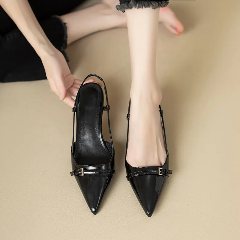 2024 ฤดูร้อนใหม่ภาษาฝรั่งเศสคํ - Women Shoes Ysl บทวิจารณ์และราคา