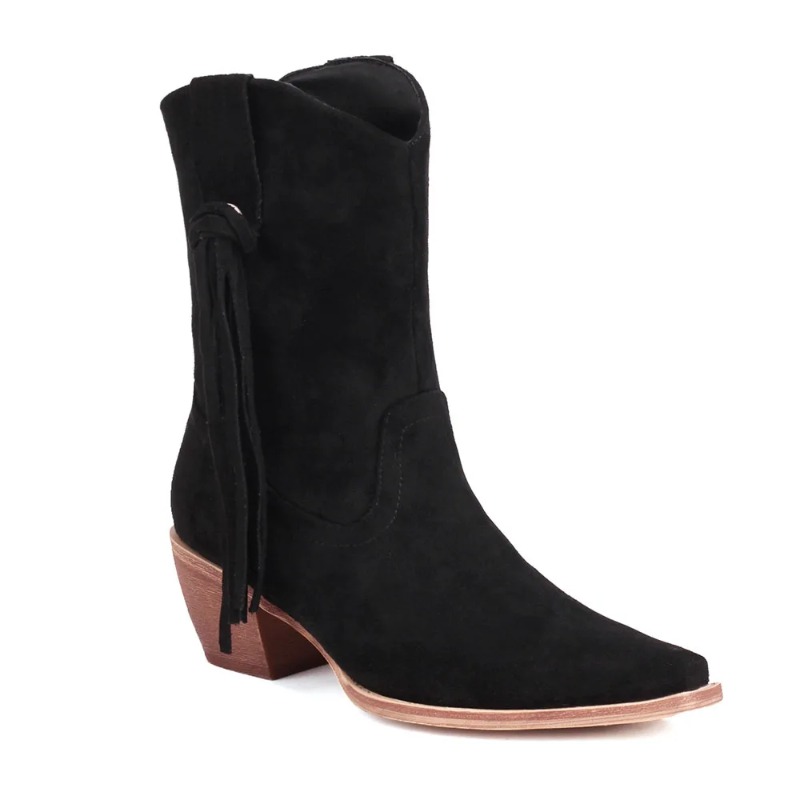 รองเท้าบูทคาวบอยหัวแหลมสไตล์วิ - Women'S Shoes Big Feet บทวิจารณ์และราคา