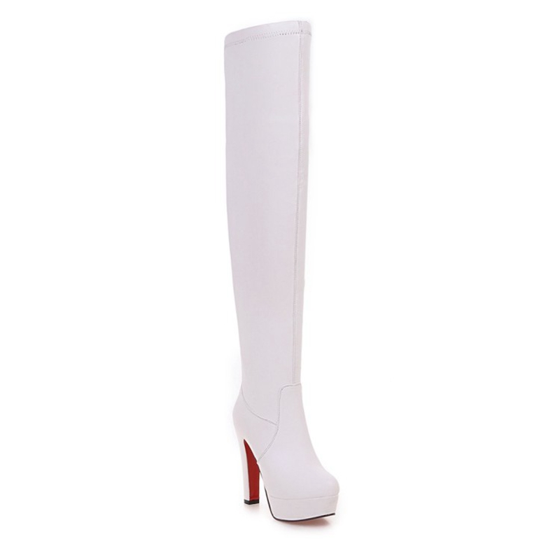 รองเท้าส้นสูงมากแบบคลุมเข่า สี - Women'S Shoes Big Feet บทวิจารณ์และราคา