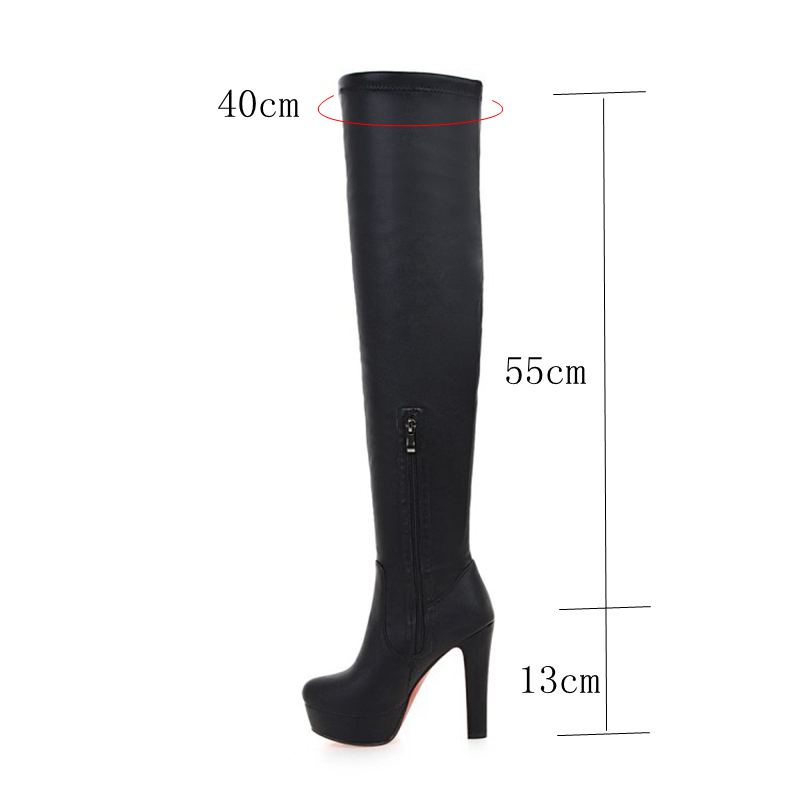 รองเท้าส้นสูงมากแบบคลุมเข่า สี - Women'S Shoes Big Feet บทวิจารณ์และราคา