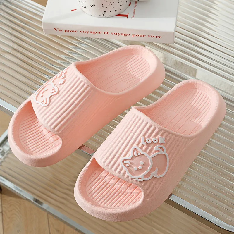 รองเท้าแตะลายแมวสุดน่ารักสำหรั - Women Shoes Black บทวิจารณ์และราคา