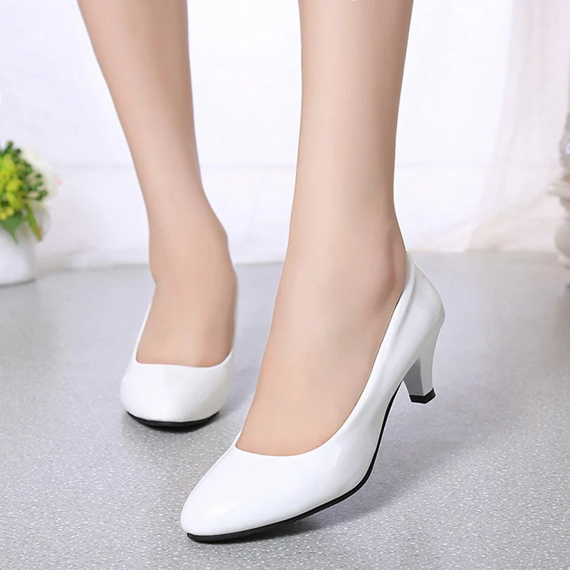 หญิงปั๊ม Nude ปากตื้นผู้หญิงรอ - Women'S Shoes Clogs บทวิจารณ์และราคา