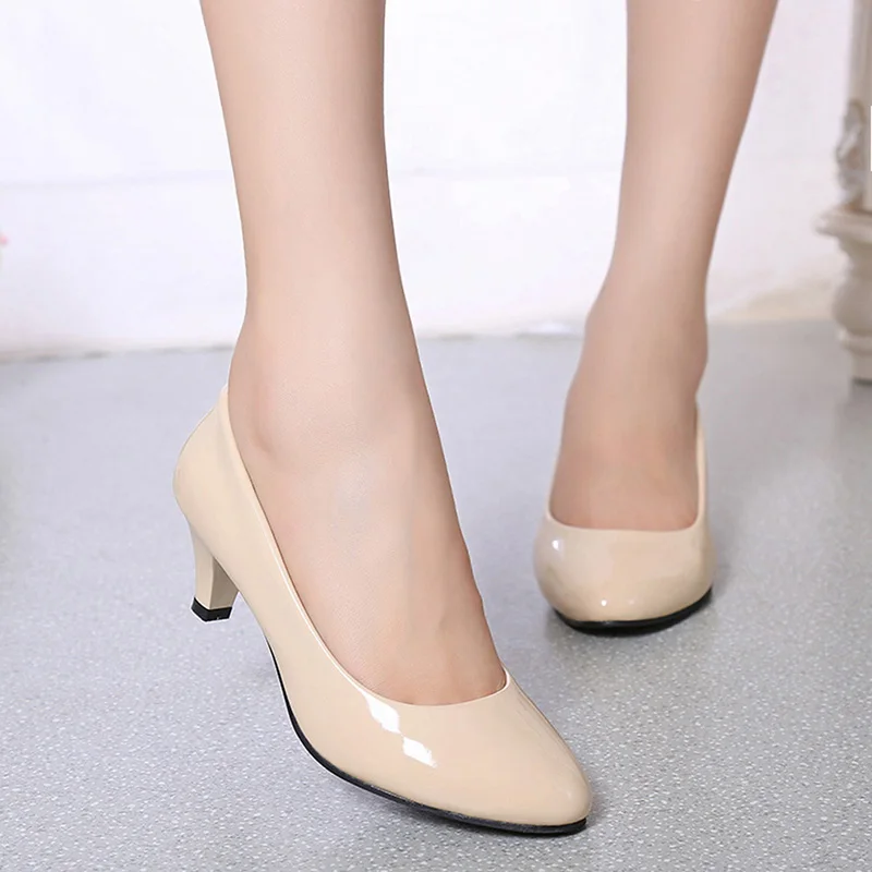 หญิงปั๊ม Nude ปากตื้นผู้หญิงรอ - Women'S Shoes Clogs บทวิจารณ์และราคา