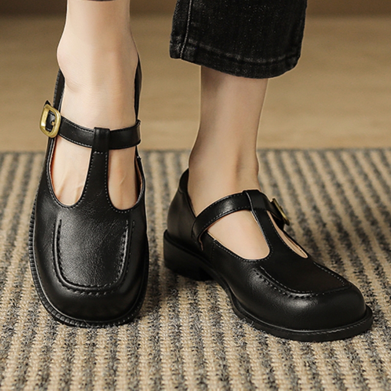 รองเท้าส้นเตี้ยสตรีแบบสบาย ๆ ห - Women Shoes Black บทวิจารณ์และราคา