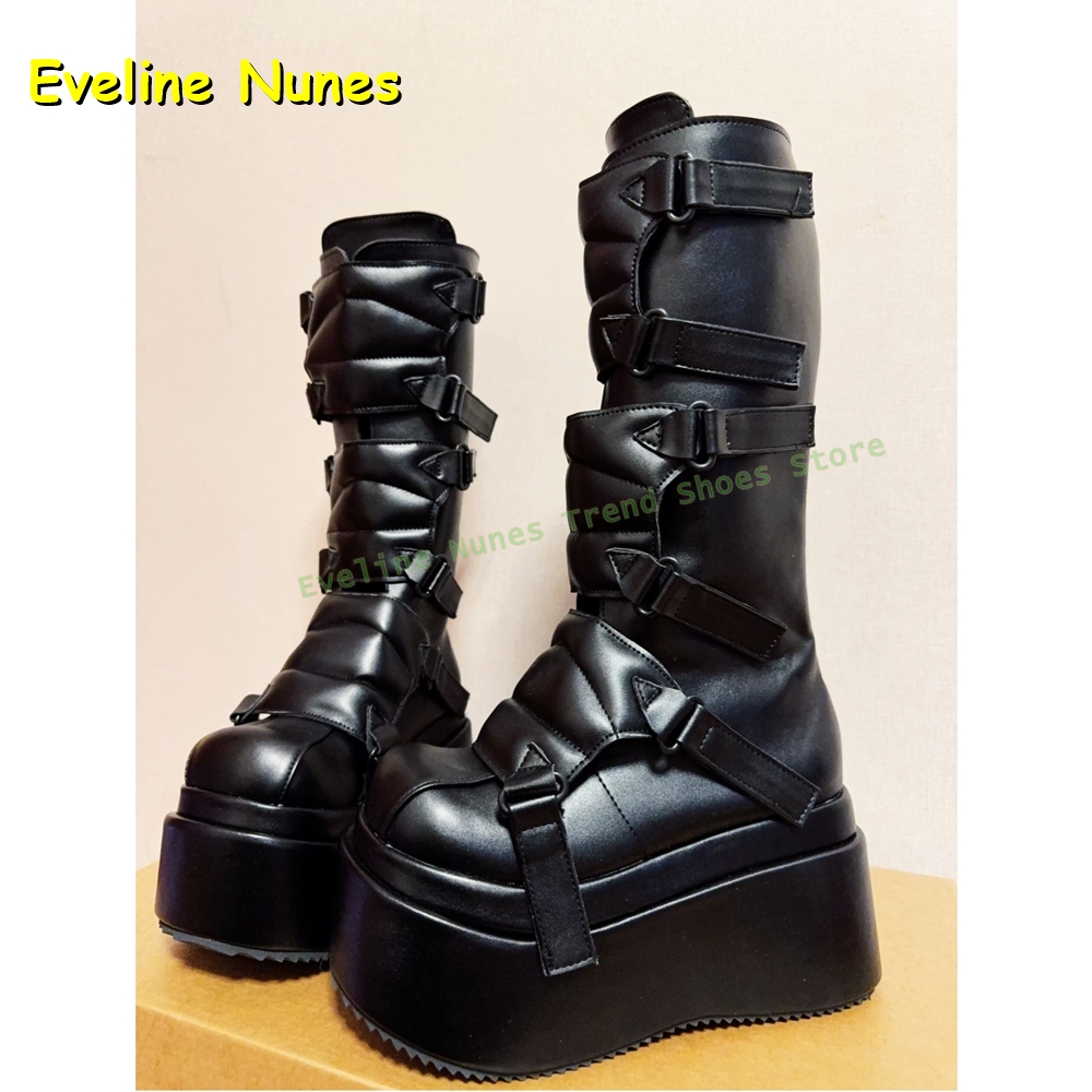 หัวเข็มขัดสีดํา Cyberpunk Y2K  - Women'S Shoes Big Feet บทวิจารณ์และราคา
