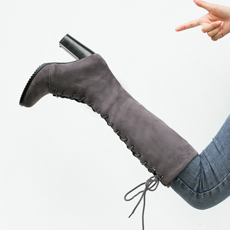 รองเท้าบูทสตรี รองเท้าส้นสูงหน - Sock Boot Women บทวิจารณ์และราคา